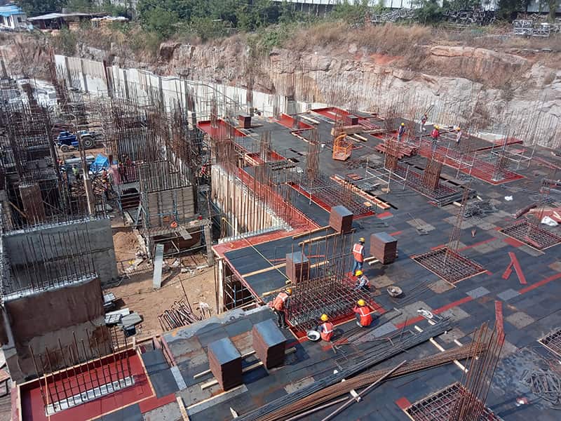 The foundation of Alpine & Aster towers in progress Dec-2019 Image01