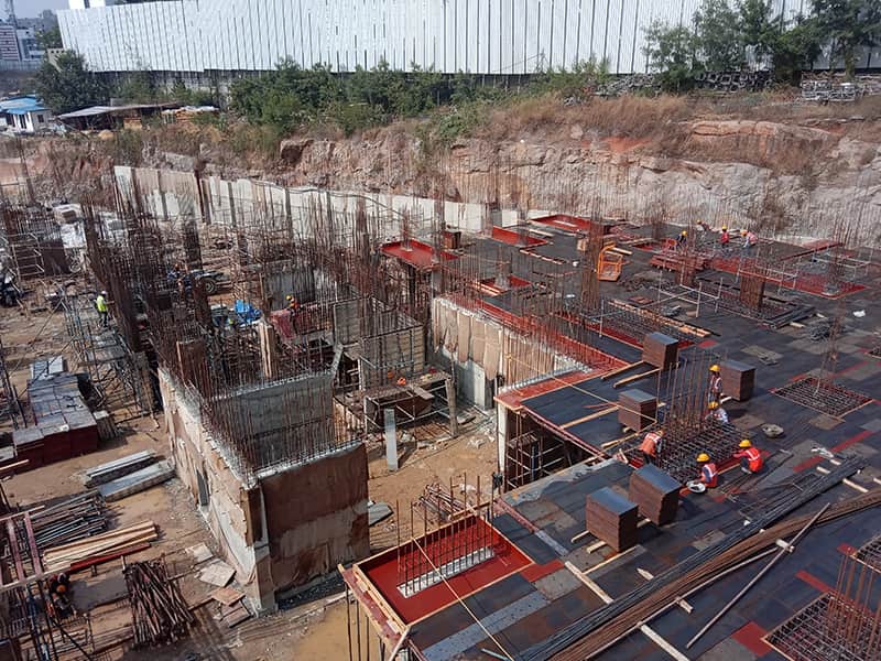 The foundation of Alpine & Aster towers in progress Dec-2019 Image02