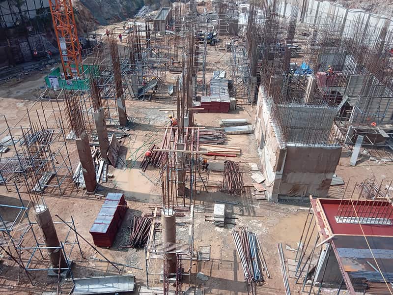 The foundation of Alpine & Aster towers in progress Dec-2019 Image04