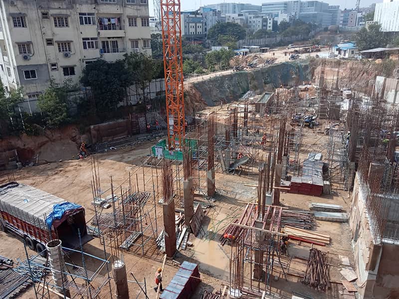 The foundation of Alpine & Aster towers in progress Dec-2019 Image05