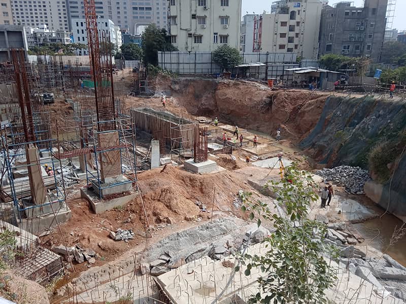 The foundation of Alpine & Aster towers in progress Dec-2019 Image07