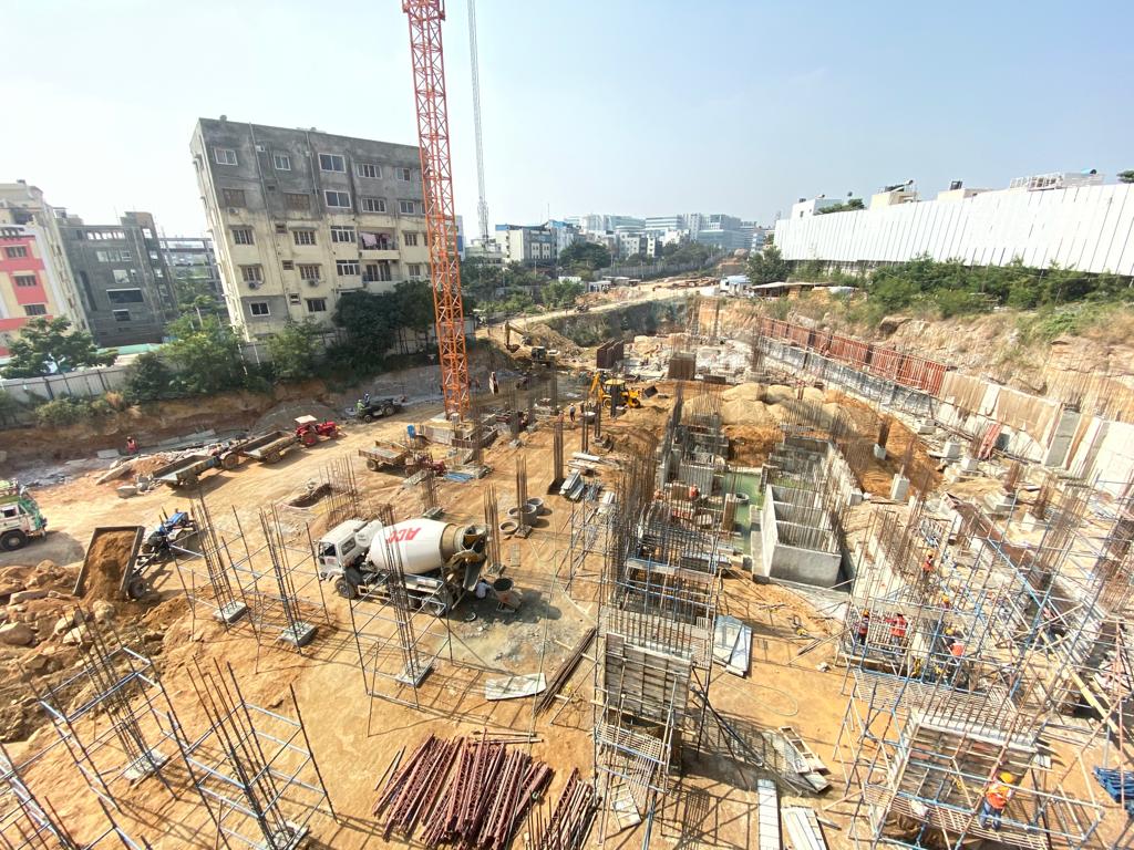 The foundation of Alpine & Aster towers in progress Nov-2019 Image07