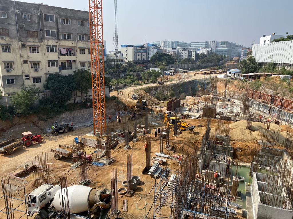The foundation of Alpine & Aster towers in progress Nov-2019 Image08