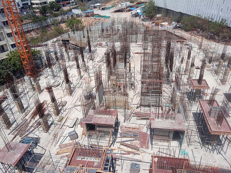 The foundation of Alpine & Aster towers in progress April-2020 image01