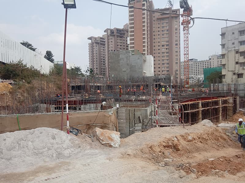 The foundation of Alpine & Aster towers in progress Feb-2020 Image02