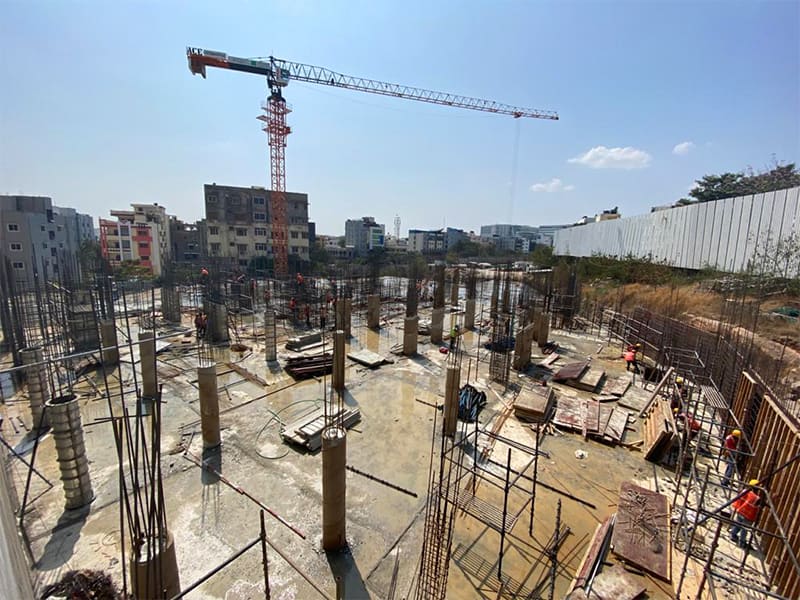 The foundation of Alpine & Aster towers in progress Feb-2020 Image03