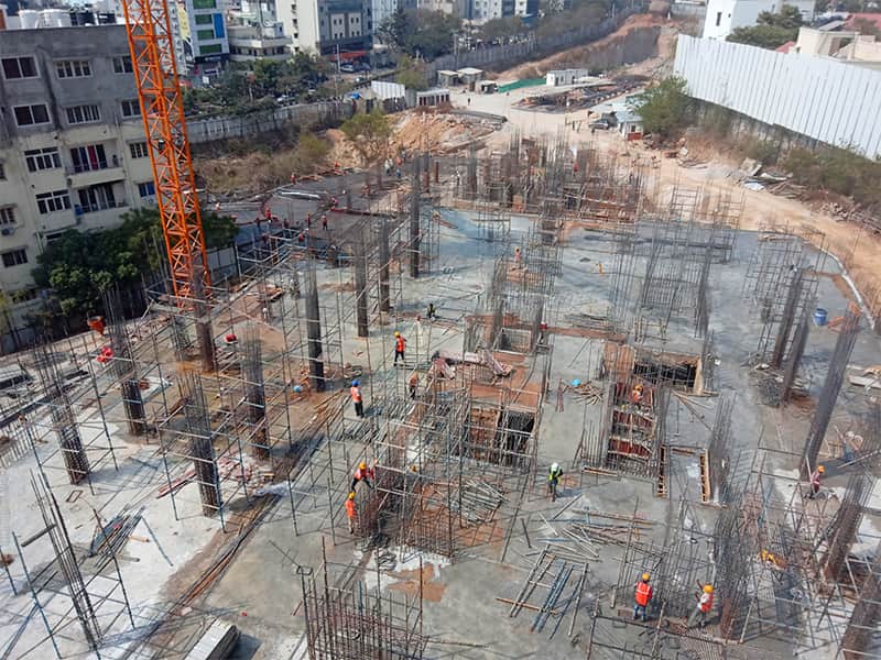 The foundation of Alpine & Aster towers in progress March-2020 image02